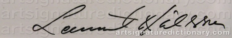 Signature by Lennart NILSSON