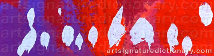 Authentic signature by Nicola SIMBARI on Painting/Watercolour artwork