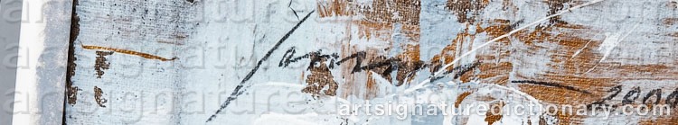 Authentic signature by Ilkka LAMMI on artwork