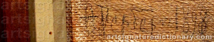 Signature by Fyodor Ivanovich RERBERG