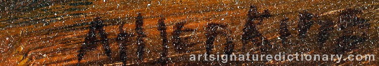 Authentic signature by Arthur Henry JENKINS on  artwork