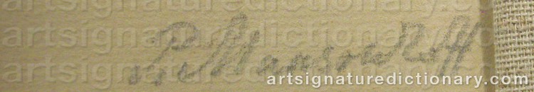 Authentic signature by Paul MANSOUROFF on Drawing/Graphic/Print artwork