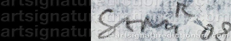 Authentic signature by Sami ‘Sami R’ RINNE on artwork