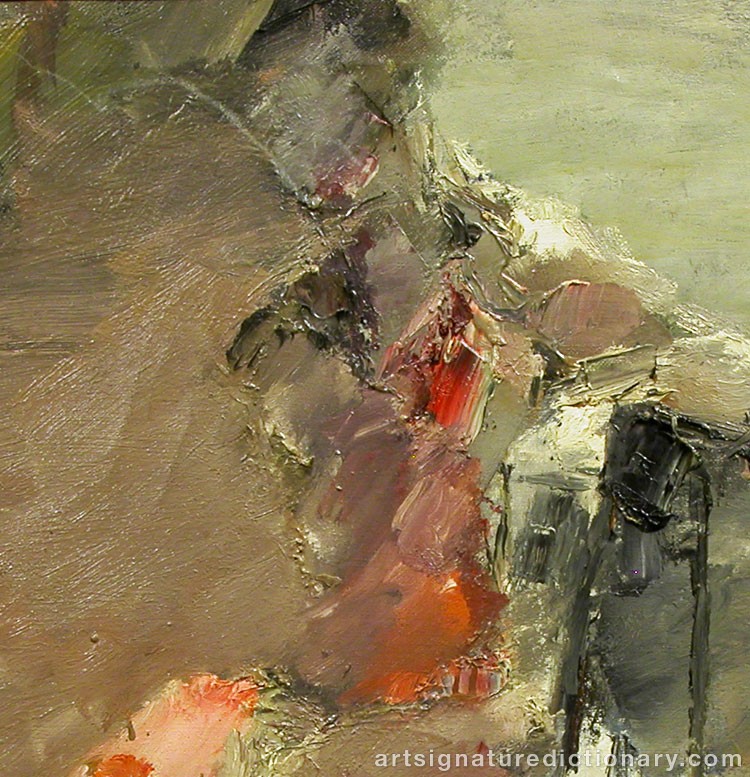 Close-up details showing Siri DERKERT signature forgery characteristics