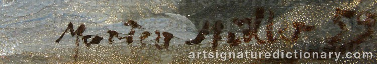 Forged signature of Morten MÜLLER
