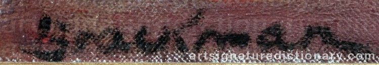 Authentic signature by Robert BRACKMAN on Painting/Watercolour artwork