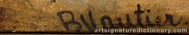 Authentic signature by Benjamin The Elder VAUTIER on Painting/Watercolour artwork