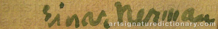 Signature by Einar NERMAN