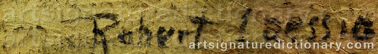 Authentic signature by Robert LAESSIG on Painting/Watercolour artwork