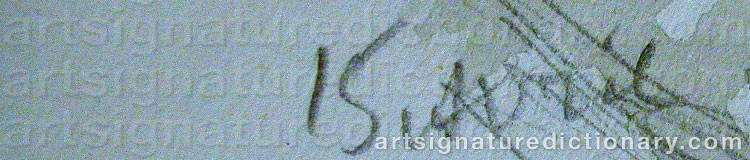 Authentic signature by Kuzma Sergeievich PETROV-VODKIN on  artwork