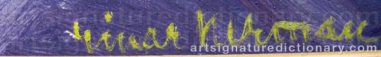 Signature by Einar NERMAN