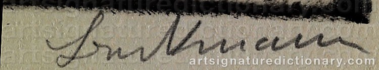 Signature by Max BECKMANN