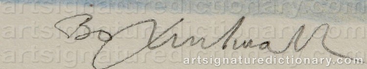 Signature by Bo LUNDWALL