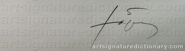 Signature by Antoni TAPIES