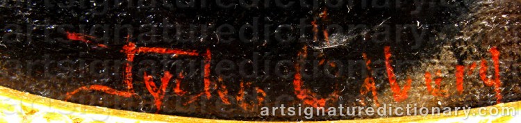 Signature by Bror Tycho ÖDBERG