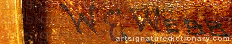 Authentic signature by William WEBB on Painting/Watercolour artwork