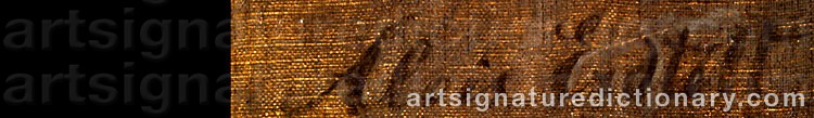 Authentic signature by Alois ERDTELT on  artwork