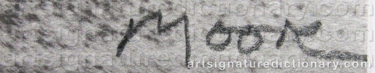Signature by Henry MOORE