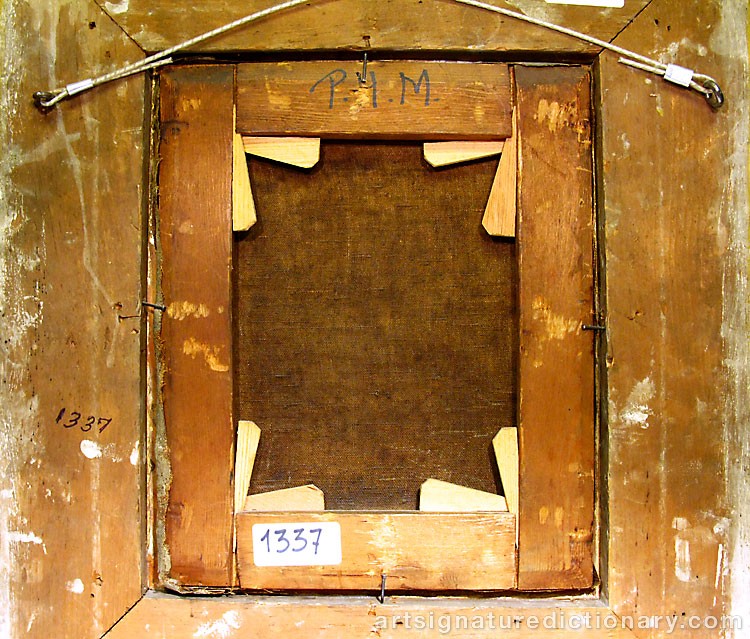 Close-up details showing Theodor Severin KITTELSEN signature forgery characteristics