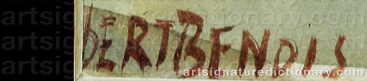 Signature by Albert Nikolaievich BENOIS