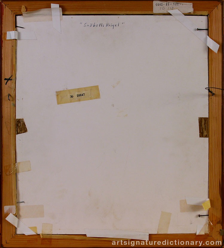 Close-up details showing Jenny NYSTRÖM signature forgery characteristics