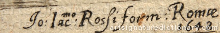 Authentic signature by Giovanni Benedetto CASTIGLIONE on artwork