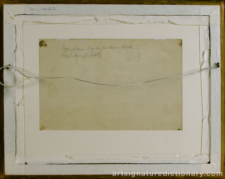 Close-up details showing Anders ZORN signature forgery characteristics