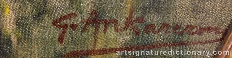 Signature by Gustaf ANKARCRONA