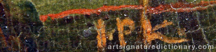 Signature by Johan Philip KORN