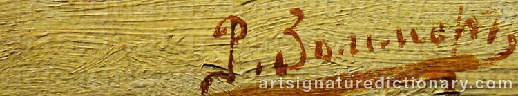 Signature by Richard Karlovich ZOMMER