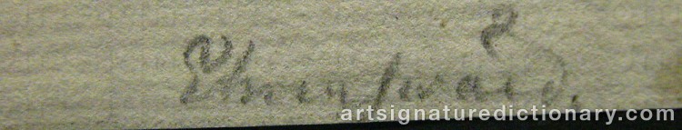 Signature by Carl August EHRENSVÄRD
