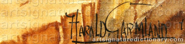 Signature by Harald GARMLAND