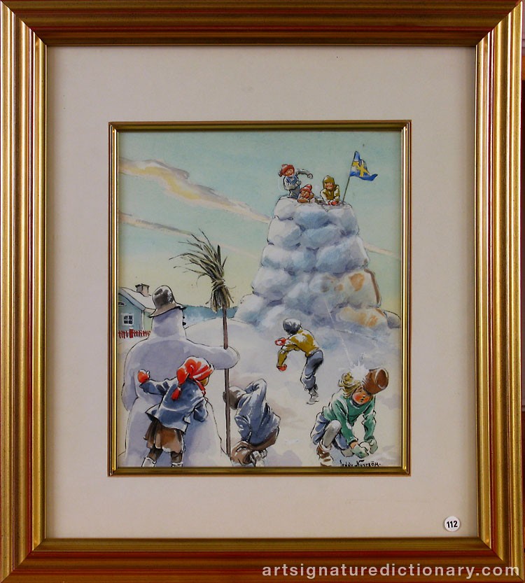 Close-up details showing Jenny NYSTRÖM signature forgery characteristics