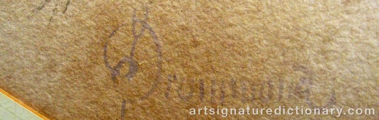 Authentic signature by James DRUMMOND on Painting/Watercolour artwork