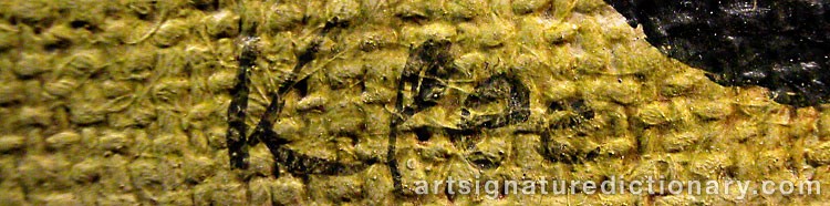 Forged signature of Paul KLEE