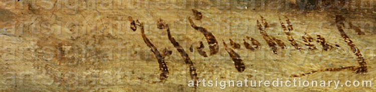 Authentic signature by Jan Jacob SPOHLER on Painting/Watercolour artwork