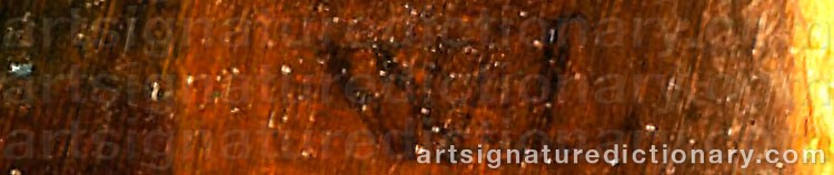 Authentic signature by Wilhelm LICHTENHELD on artwork