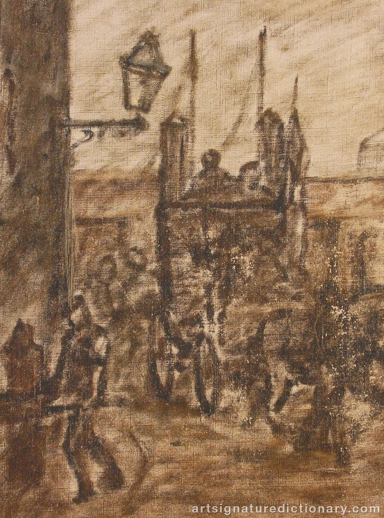 Close-up details showing Nils The Elder FORSBERG signature forgery characteristics