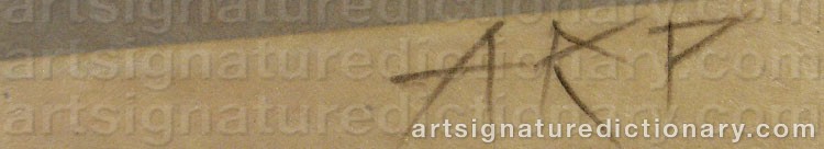 Signature by Jean ARP
