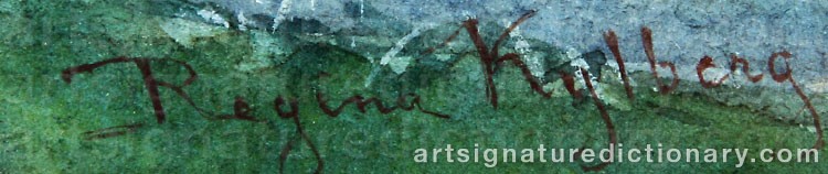 Signature by Regina KYLBERG-BOBECK