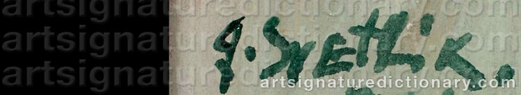 Signature by Georges Von SWETLIK