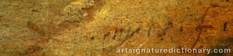 Authentic signature by Gillis NEYTS on  artwork