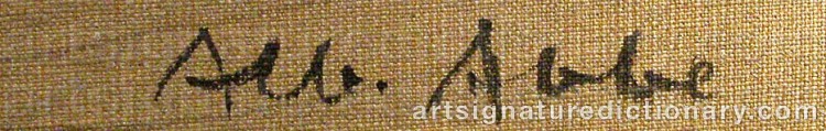 Signature by Albert ABBE