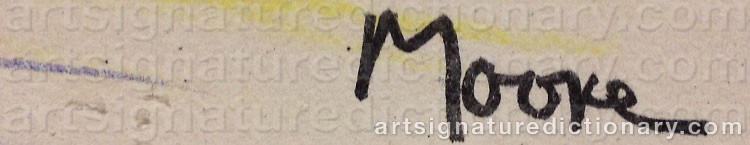 Signature by Henry MOORE
