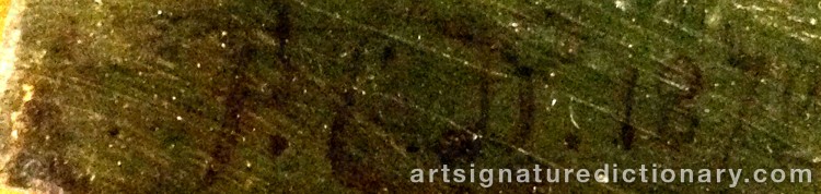 Authentic signature by Pieter Cornelis DOMMERSEN on artwork