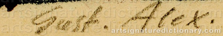 Signature by Gustav ALEXANDERSSON