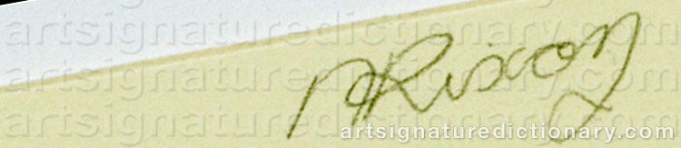 Authentic signature by Annica KARLSSON RIXON on  artwork
