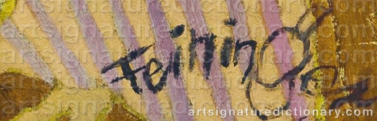 Signature by Lyonel FEININGER