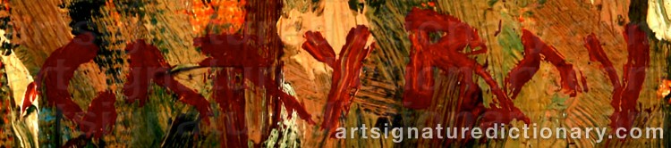 Authentic signature by Gary RAY on Painting/Watercolour artwork