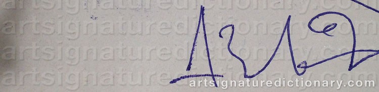 Signature by Anatolii Timofeevich ‘Az’ ZVEREV